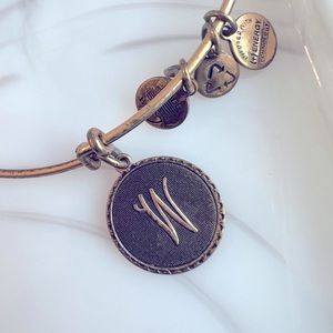 Alex and Ani used “W” initial bangle bracelet